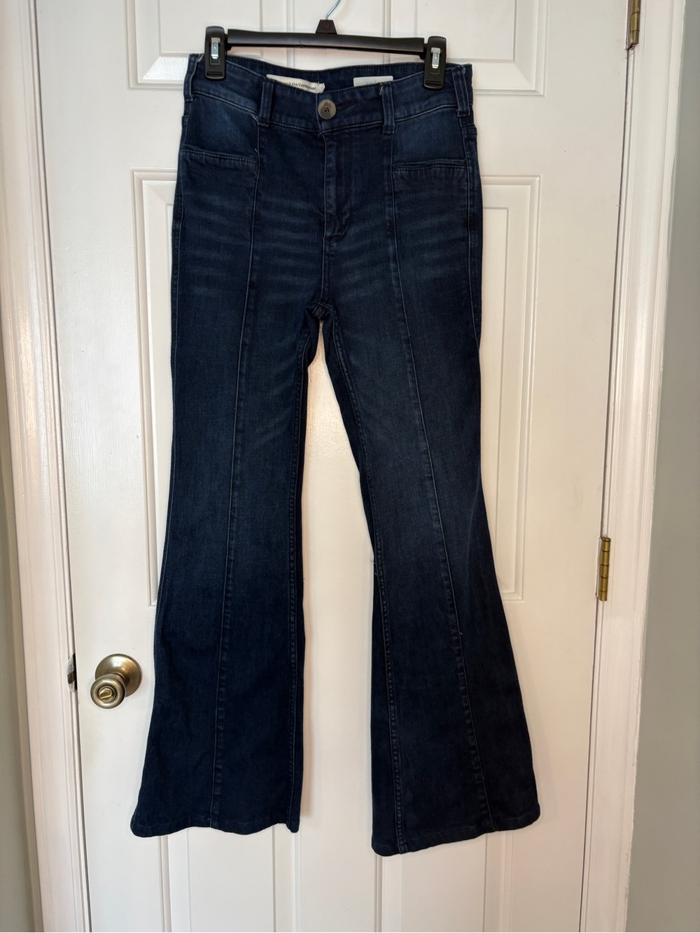 Pilcro and the Letterpress Dark Indigo flare-Leg Jeans